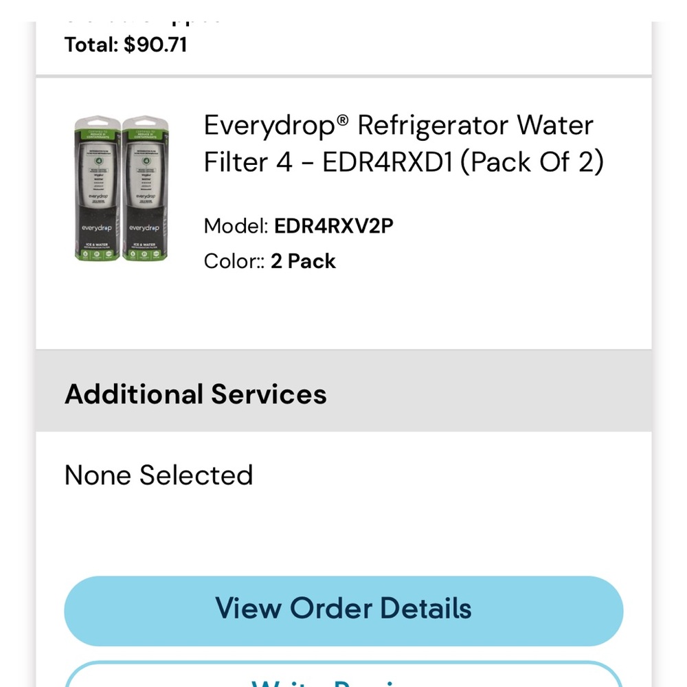 2 brand new water filter for whirlpool fridge